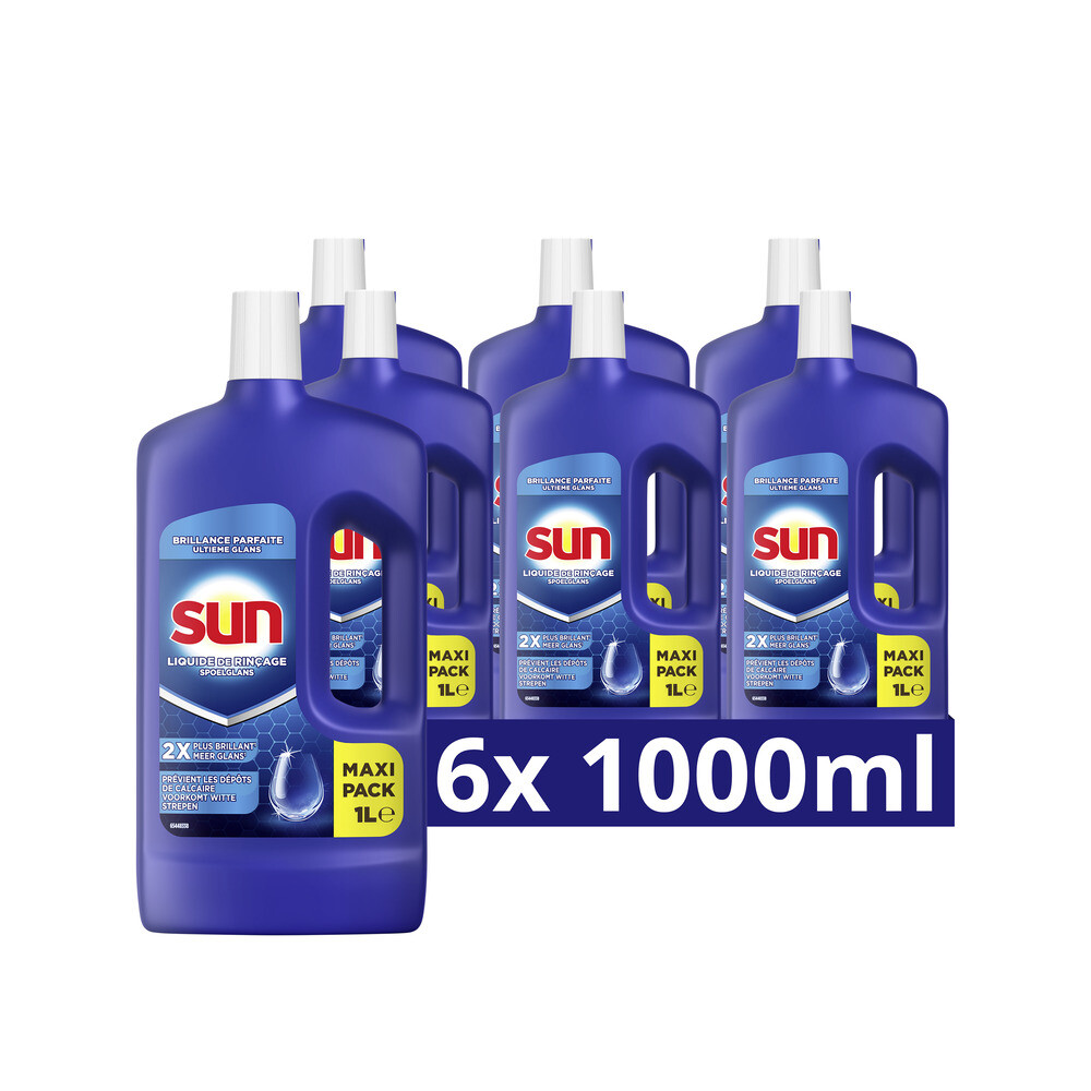 6x Sun Vaatwas Spoelglans Normaal 1000 ml