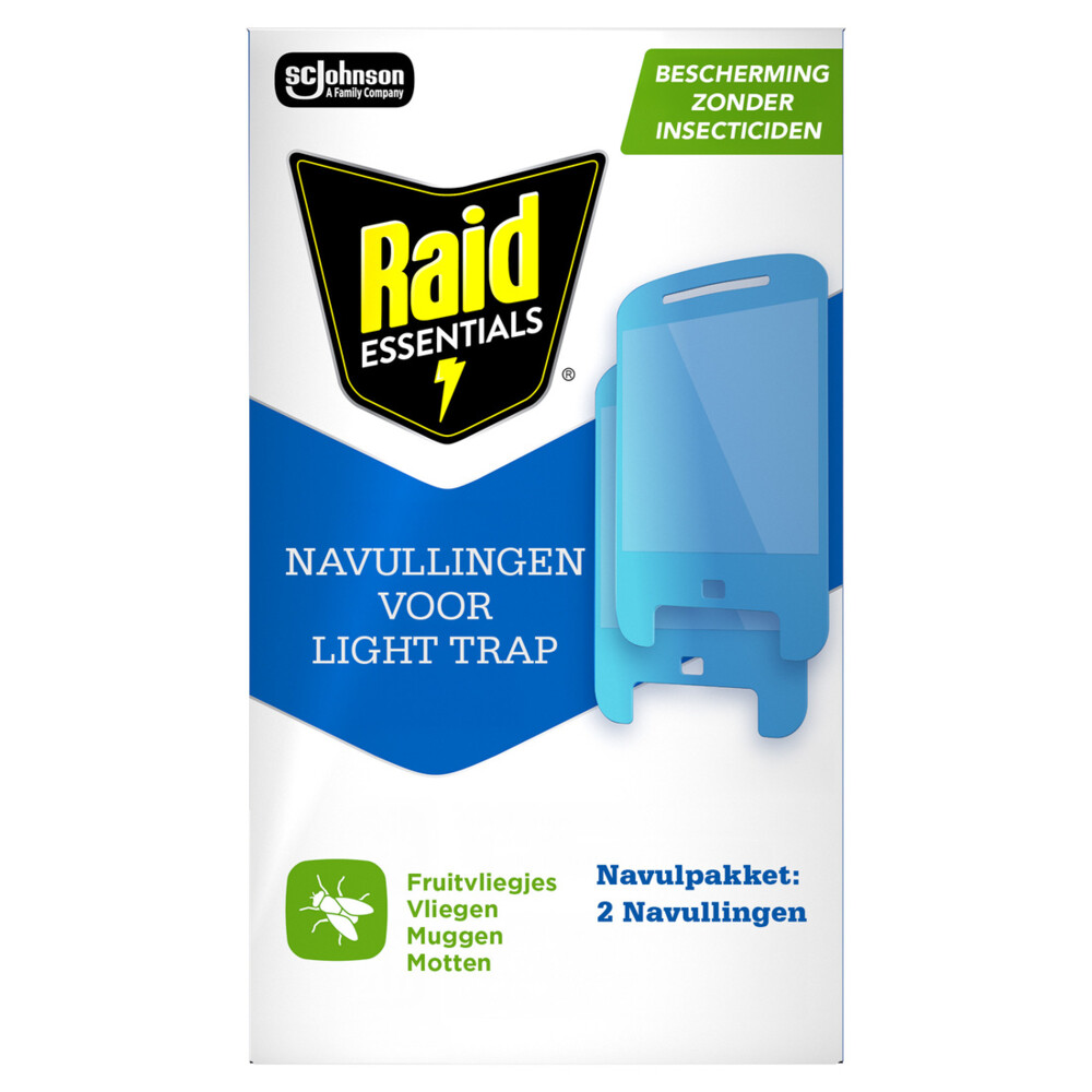 Raid Lichtval Vliegende Insecten Navulling 2 Stuks