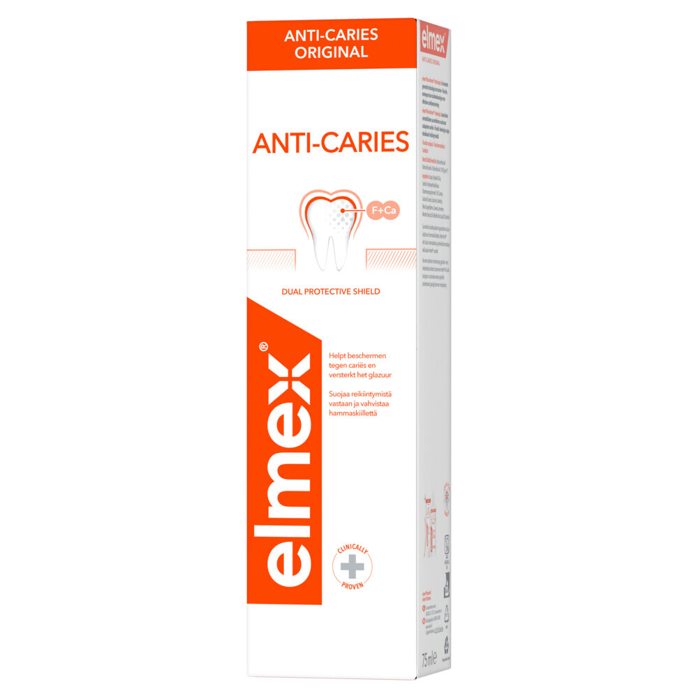 2+1 gratis: Elmex Tandpasta Anti-Cariës Original 75 ml
