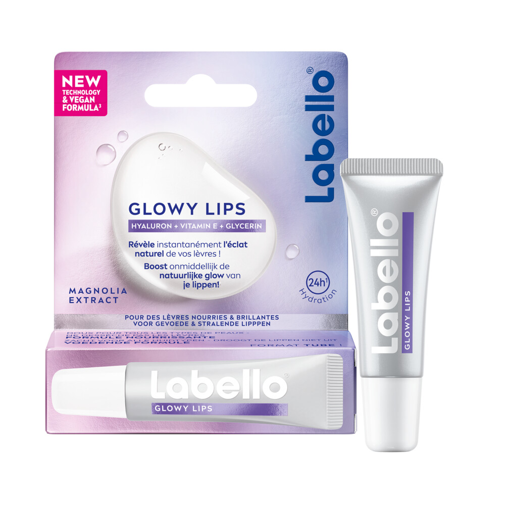 1+1 gratis: Labello Lippenbalsem Glowy Lips Tube 10 ml