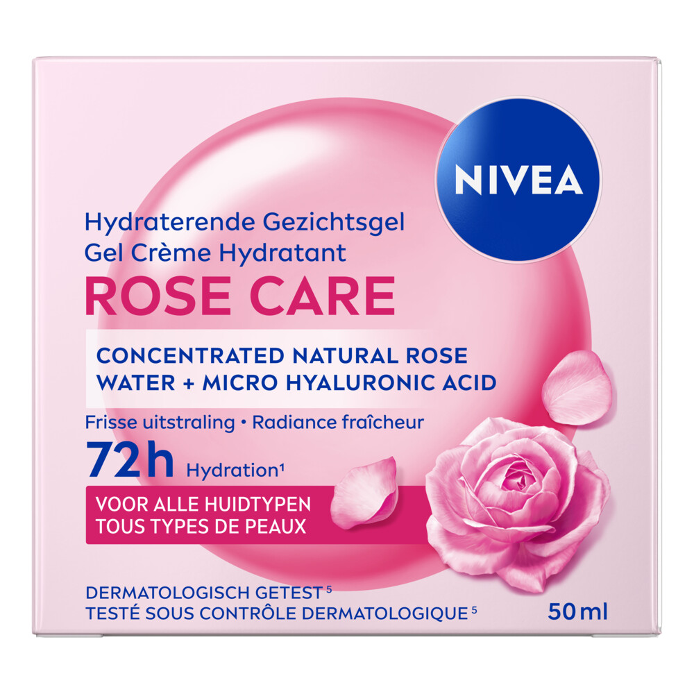 NIVEA Hydraterende Gezichtsgel Rose Care 50 ml