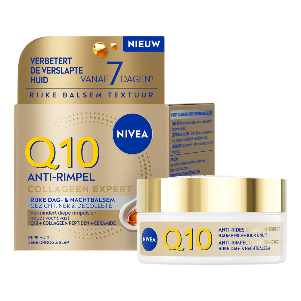 NIVEA Q10 Anti-Rimpel Collageen Expert Rijke Dag- & Nachtbalsem 50 ml