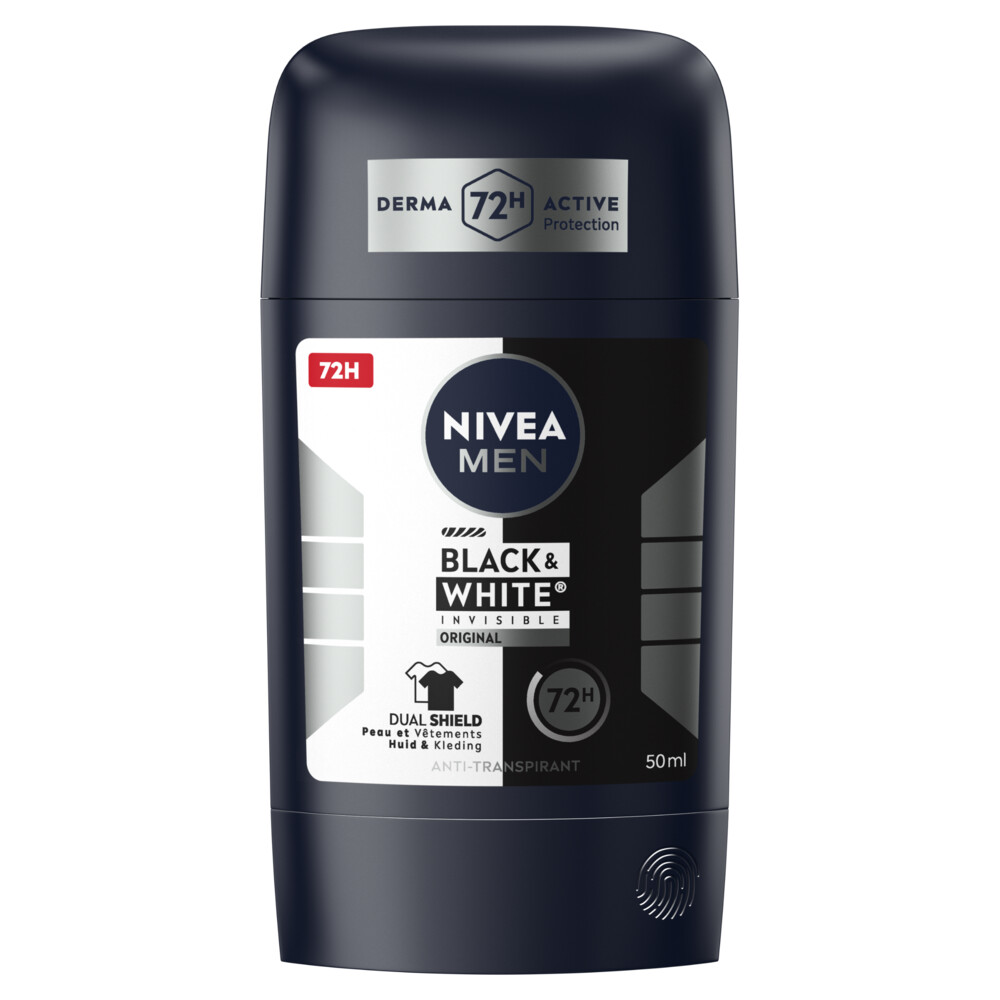 NIVEA Men Black & White Invisible Deodorant Stick 50 ml