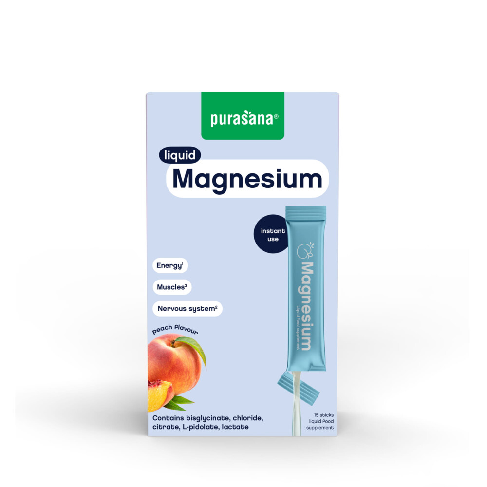 Purasana Liquid Gel Sticks Magnesium 15 x 10 ml