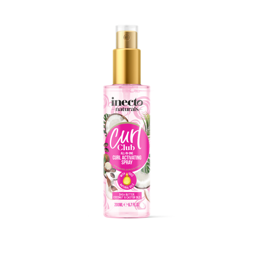 2+2 gratis: Inecto Curl Club Activating Spray Shea Butter Coconut Castor Oil 200 ml