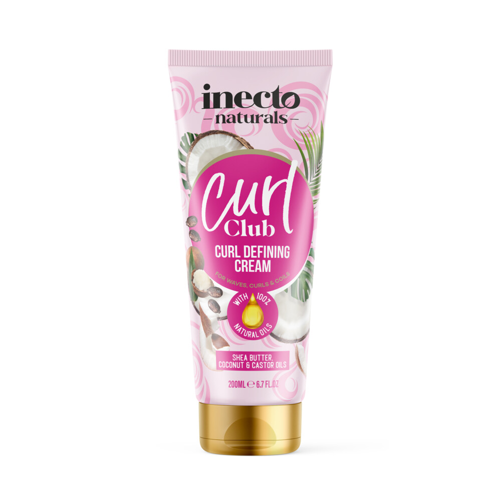 2+2 gratis: Inecto Curl Club Defining Cream Shea Butter Coconut Castor Oil 200 ml