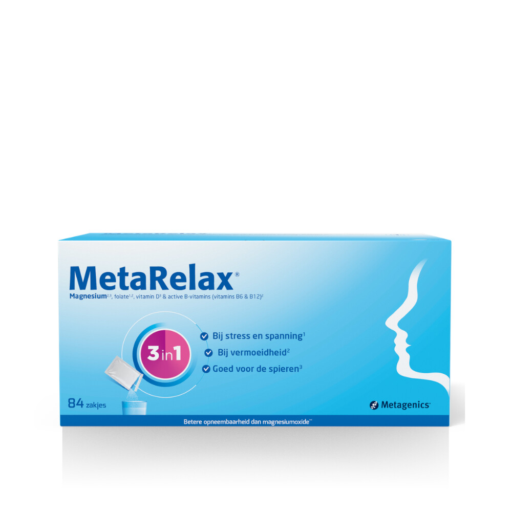 Metagenics MetaRelax Zakjes Citroensmaak 84 sachets