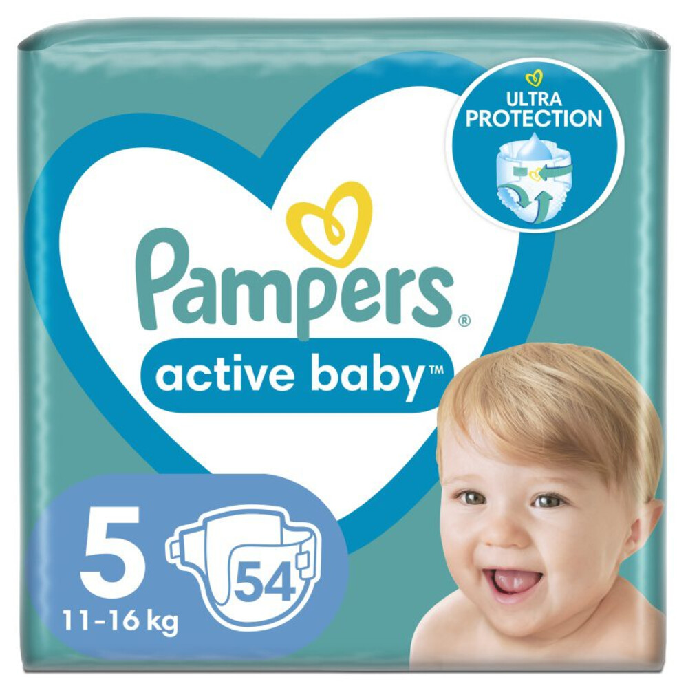 3x Pampers Active Baby Luierbroekjes Maat 5 (11-16kg) 54 stuks