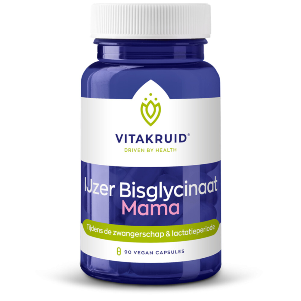 Vitakruid IJzer Bisglycinaat Mama 90 vegacapsules