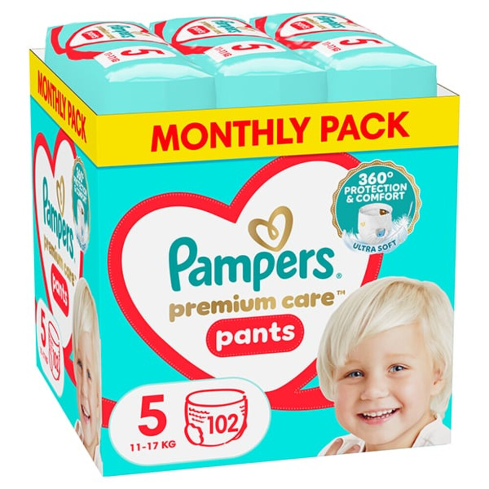 Pampers Premium Protection Luierbroekjes Maat 5 (11-17 kg) 102 stuks