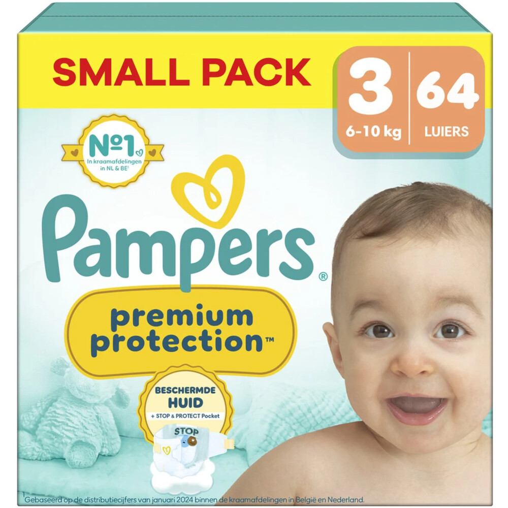 Pampers - Premium Protection - Maat 3 - Small Pack - 70Stuks - 6-10 kg