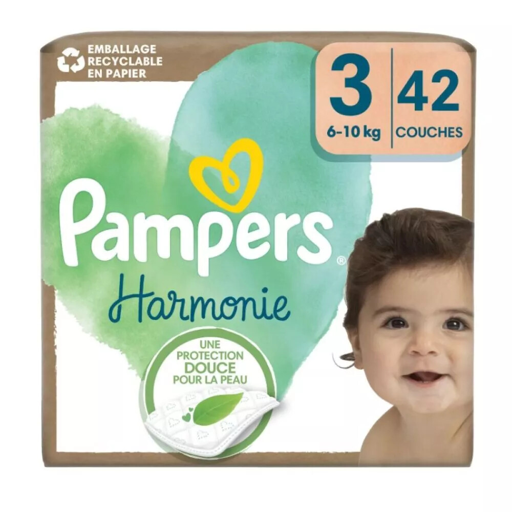 2x Pampers Harmonie Diapers Maat 3 (6-10kg) 42 stuks