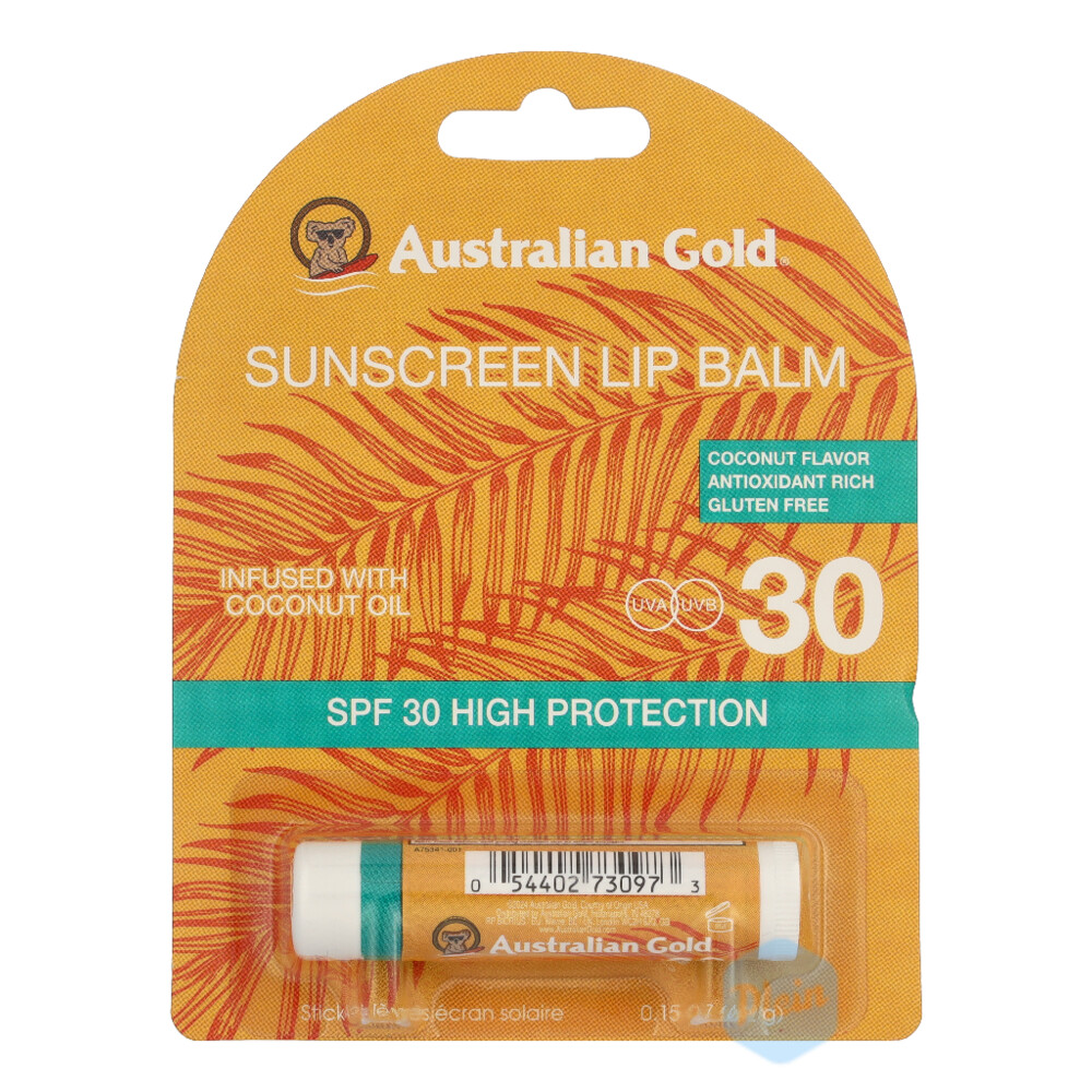 Australian Gold Zonnebrand SPF30 Lip Balm 4,2 gr