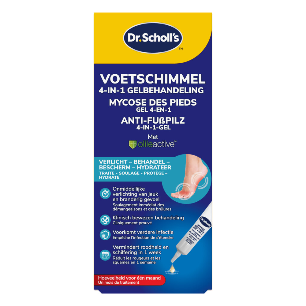 Dr. Scholl's 4-in-1 Voetschimmel Behandeling 10 ml