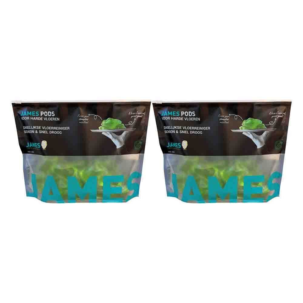 2x James Vloerreiniger Schoon & Snel Droog Pods 20 x 20 ml