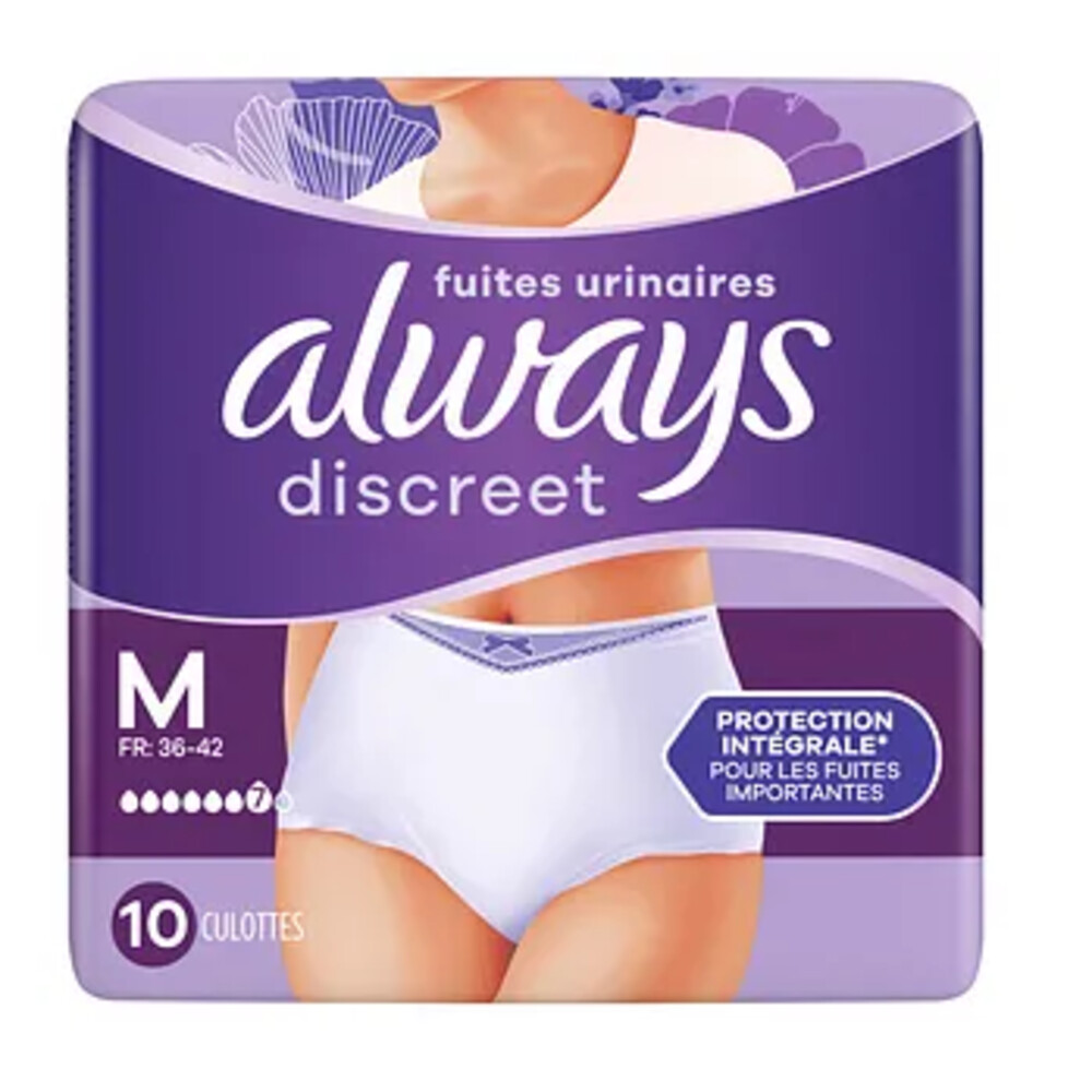 Always Incontinentie Broekjes Maat M 10 stuks