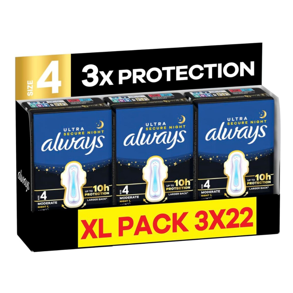 Always Maandverband Nacht Maat 4 66 stuks