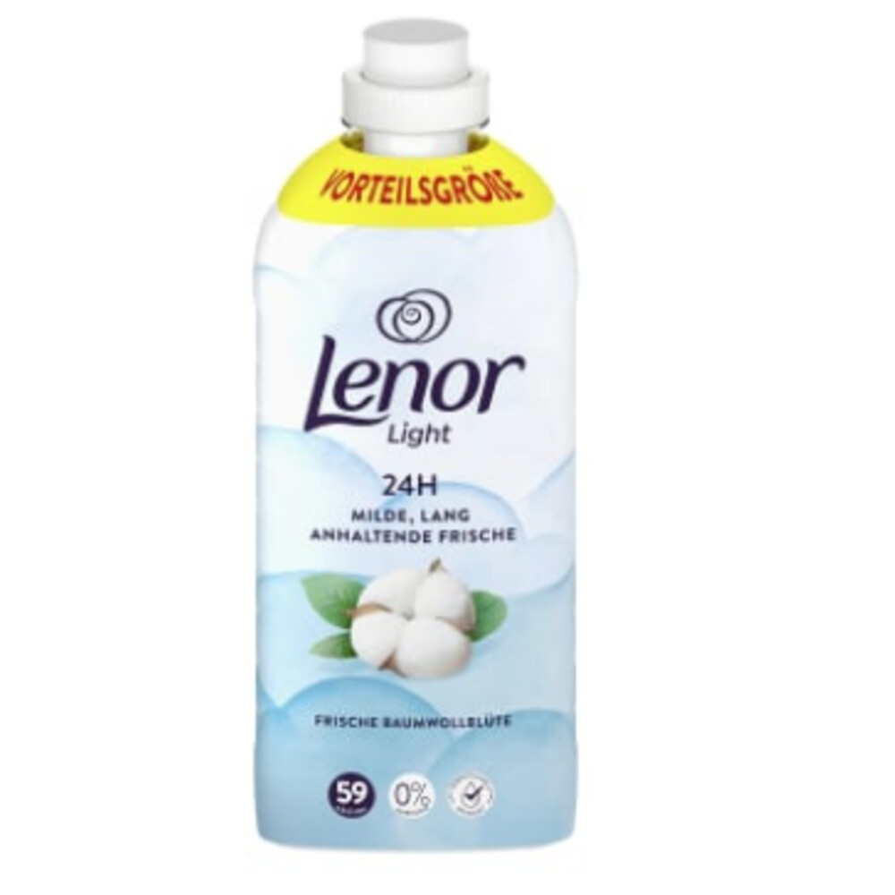 2+4 gratis: Lenor Wasverzachter Fresh Cotton Blossom 59 Wasbeurten 1239 ml