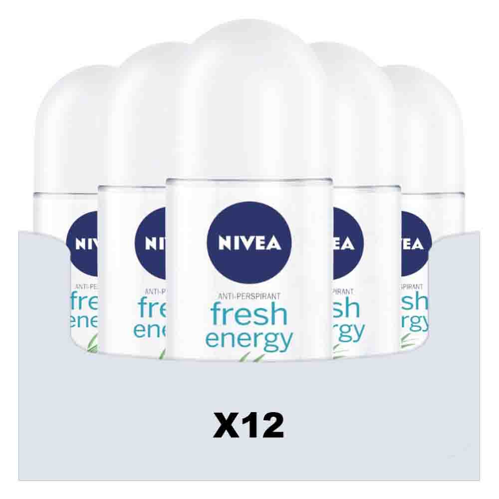 12x NIVEA Deodorant Roller Fresh Energy 50 ml
