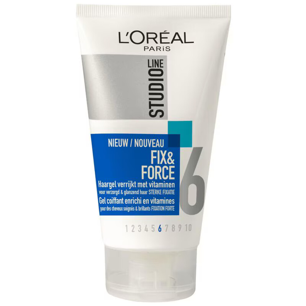 L'Oréal Studio Line Hair Gel Tube Fix & Force 6 150 ml