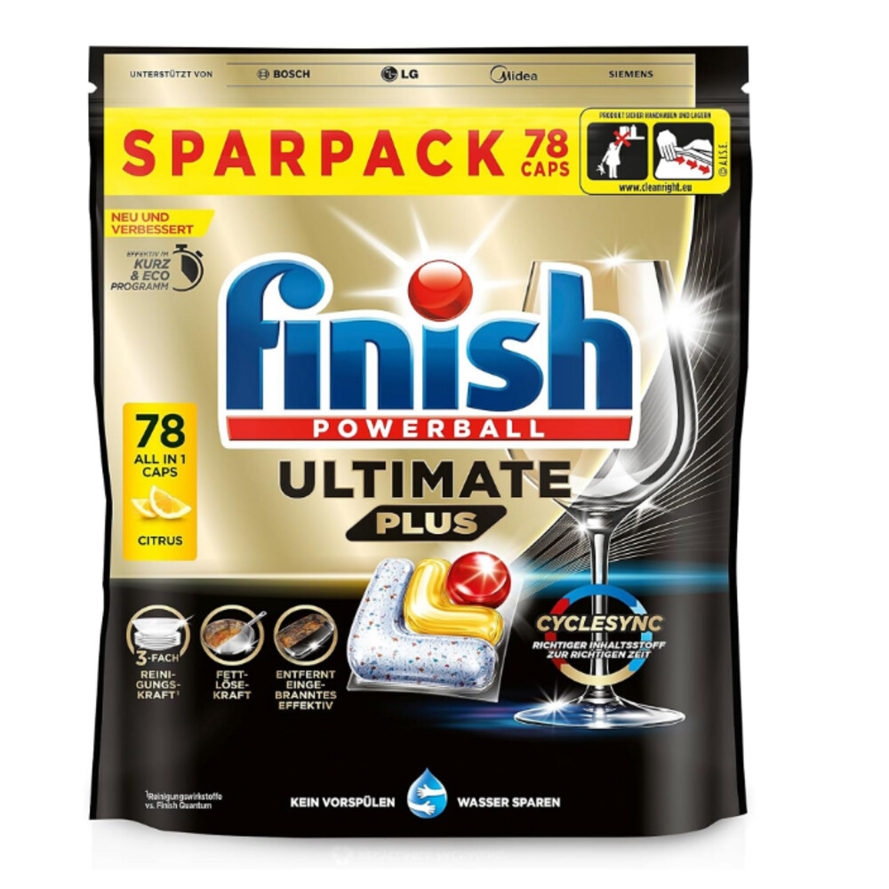 Finish Vaatwastabletten Ultimate Plus Citrus 78 stuks