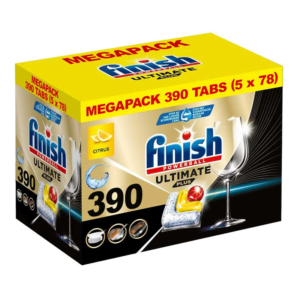 5x Finish Vaatwastabletten Ultimate Plus Citrus 78 stuks