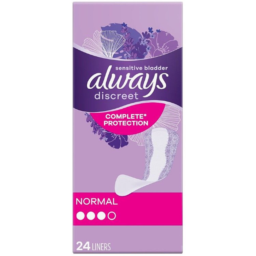 4x Always Discreet Inlegkruisjes Normal 24 stuks