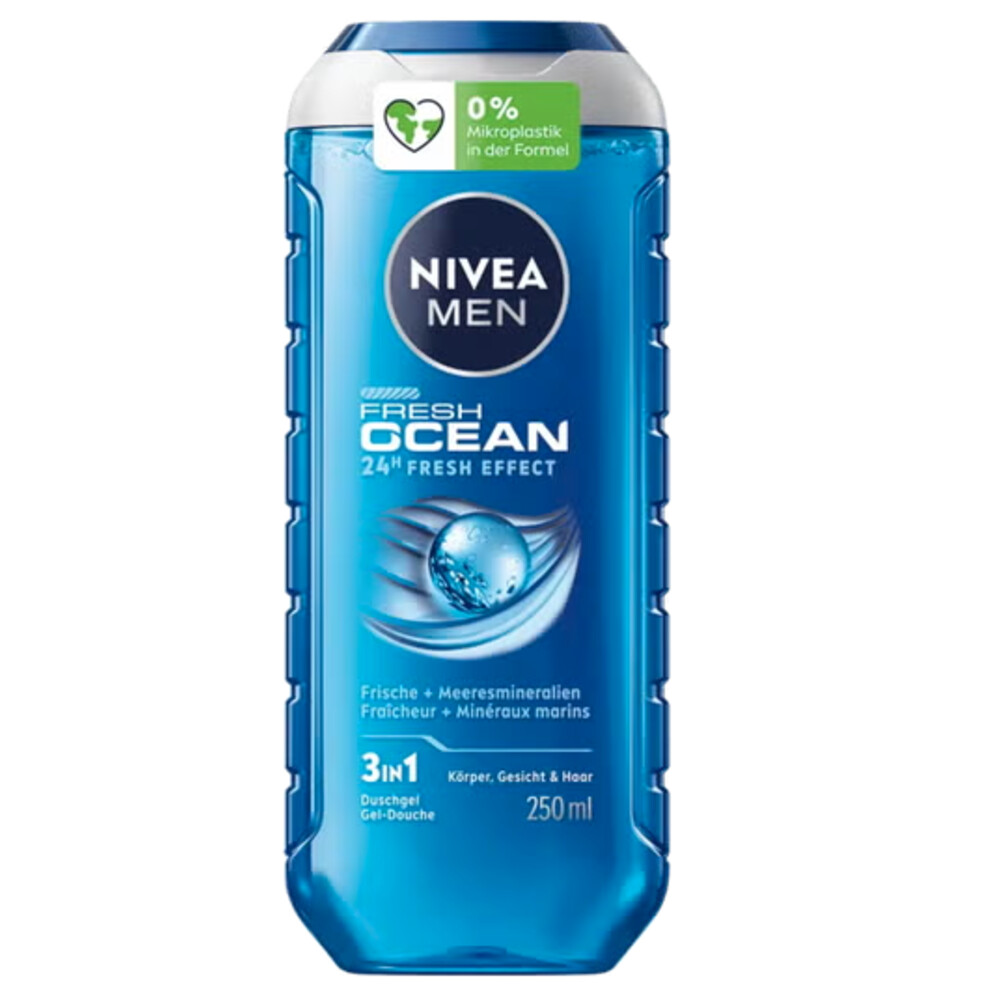 NIVEA Men Shampoo & Douchegel 3in1 Fresh Ocean 250 ml