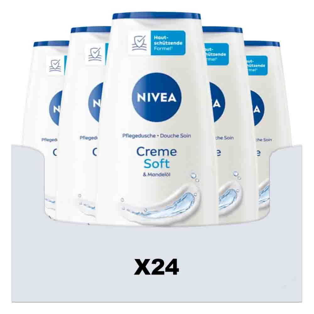 24x NIVEA Douchecrème Soft 250 ml
