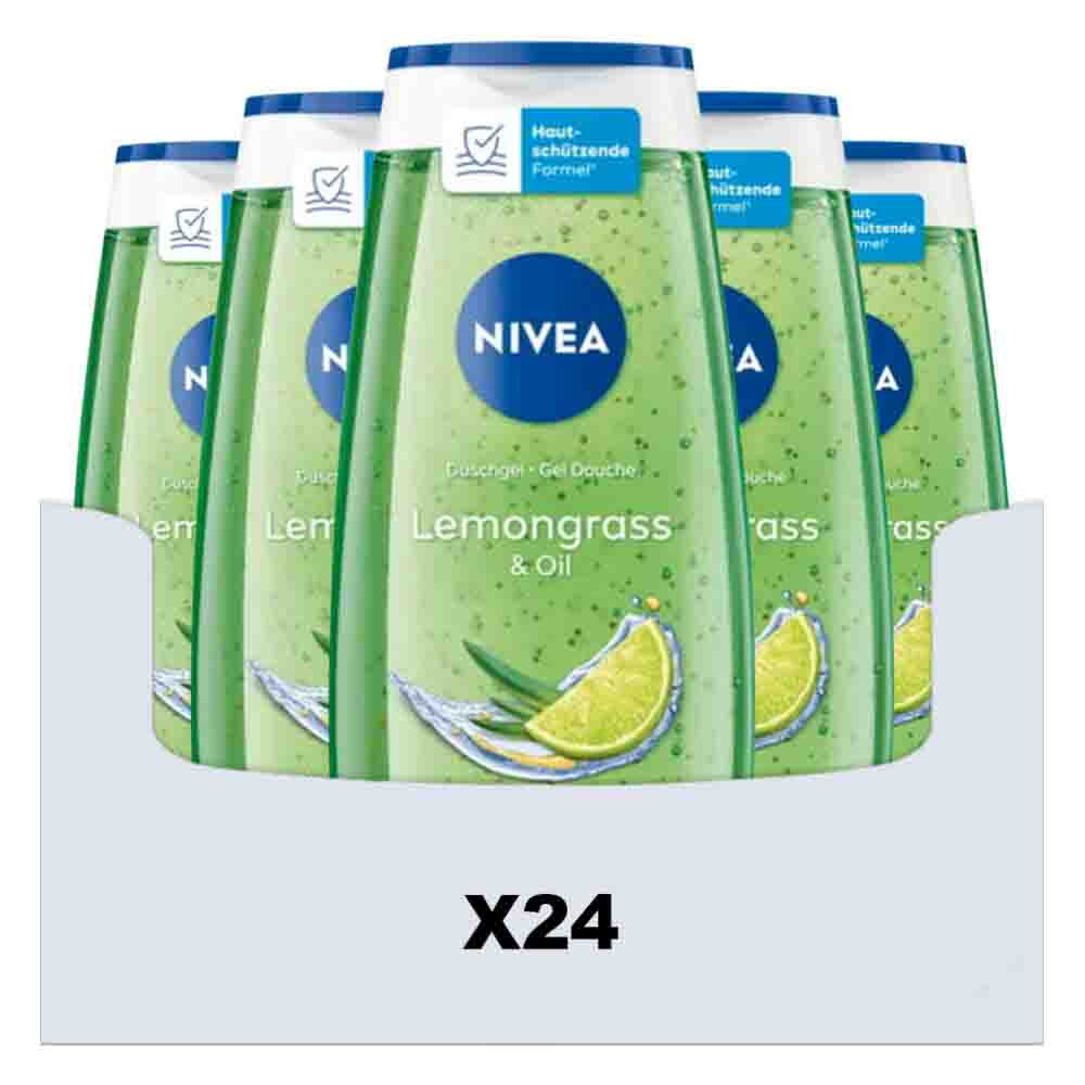 24x NIVEA Douchegel Lemongrass & Oil 250 ml