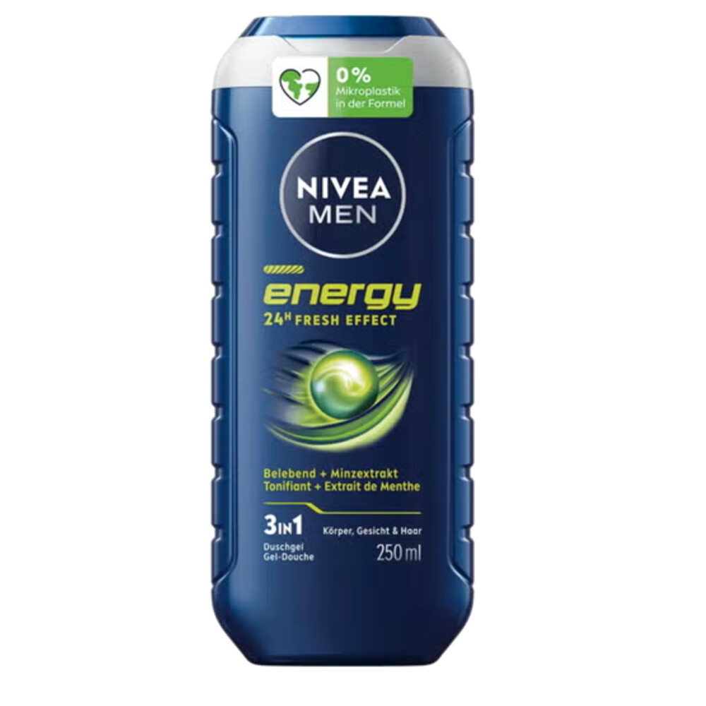 NIVEA Men Shampoo & Douchegel 3in1 Energy 250 ml
