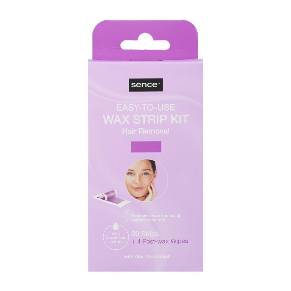 6x Sence Wax Strips + Post Wax Wipes 20 stuks
