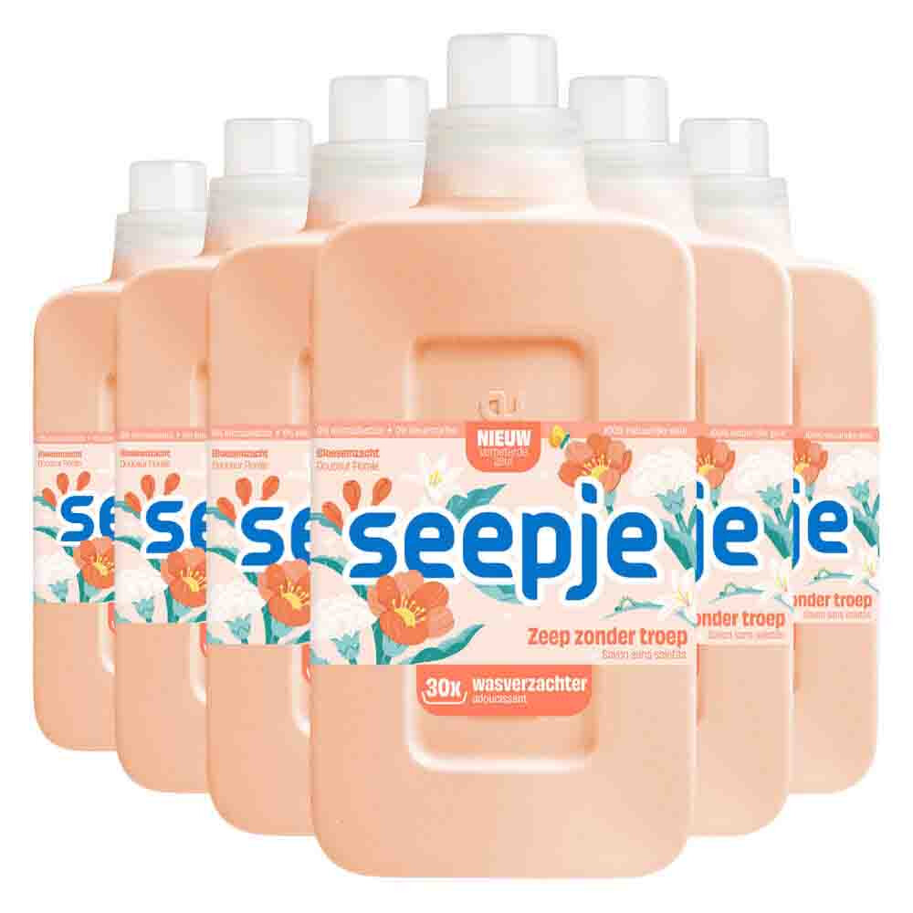 6x Seepje Wasverzachter Bloesemzacht 750 ml