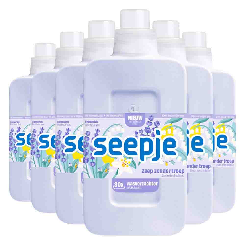 6x Seepje Wasverzachter Knisperfris 750 ml