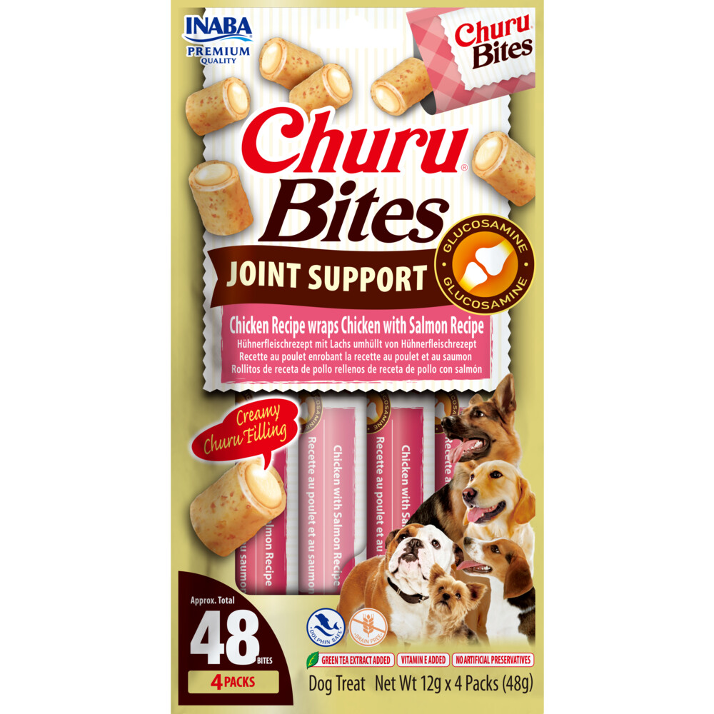 Ciao Hondensnack Churu Rolls Kip - Zalm 4x12 gr