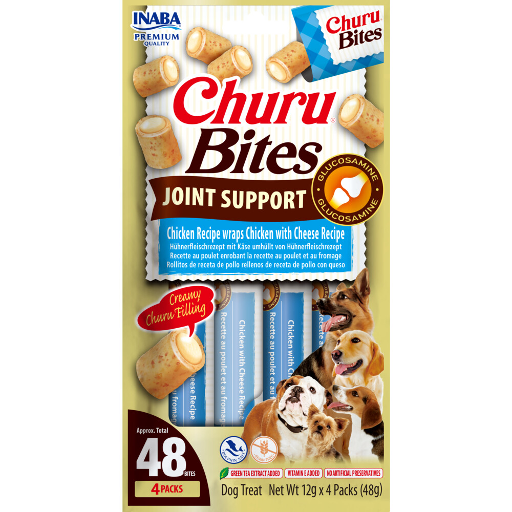 Inaba Churu Bites Joint Support Chicken Wraps Chicken Cheese 4x12 gr