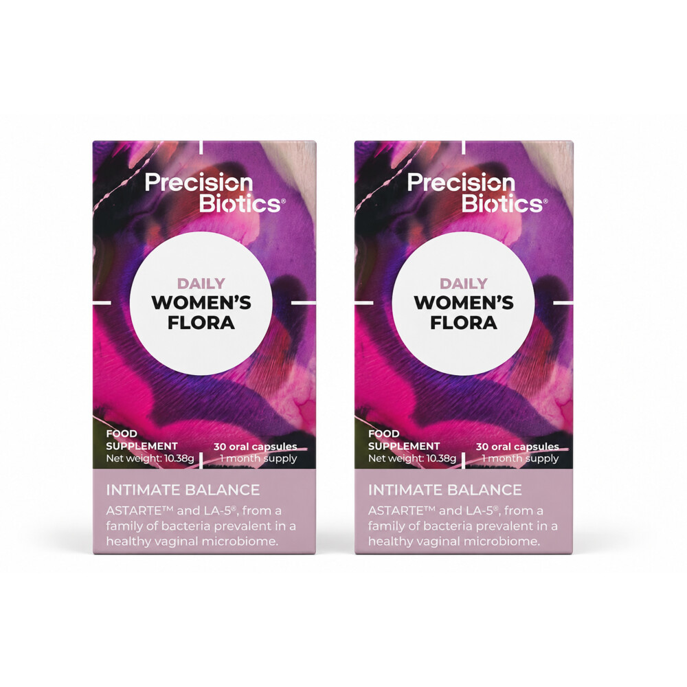 2x Precision Biotics Daily Womens Flora 30 capsules