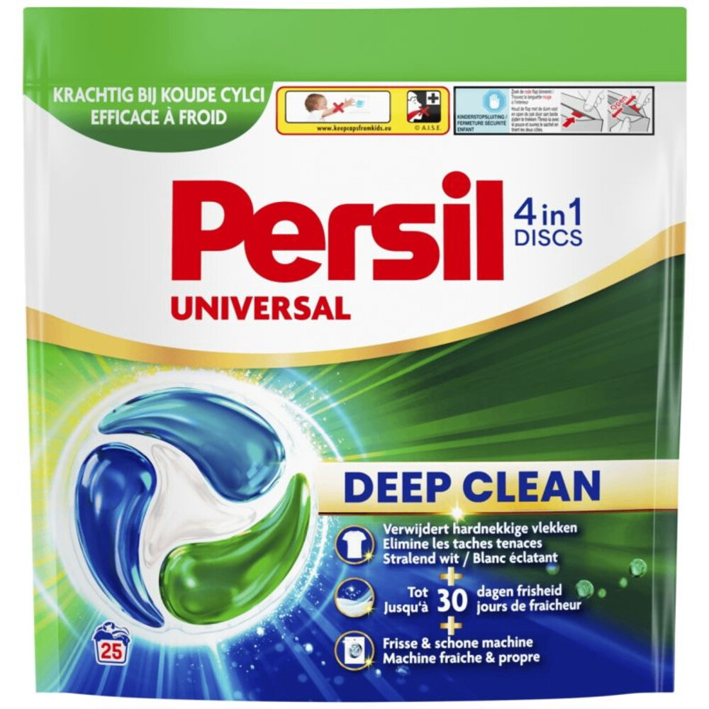 5x Persil Wasmiddelcapsules Discs Universal 25 stuks