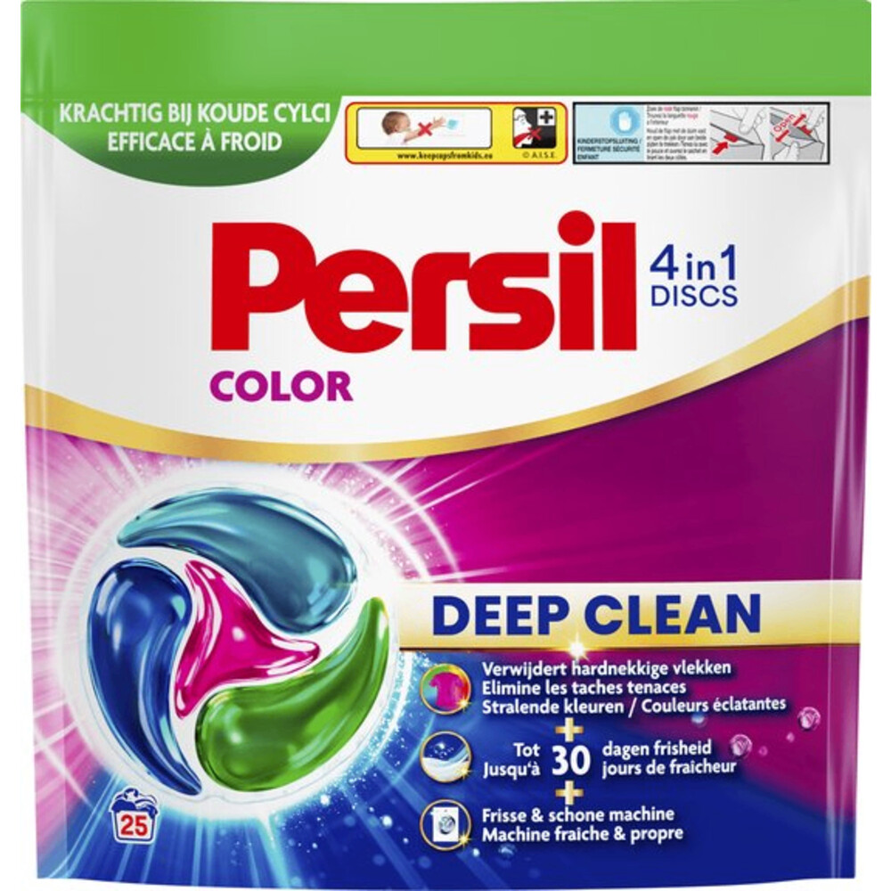 2e halve prijs: Persil Wasmiddelcapsules Discs Gekleurde Was 22 stuks