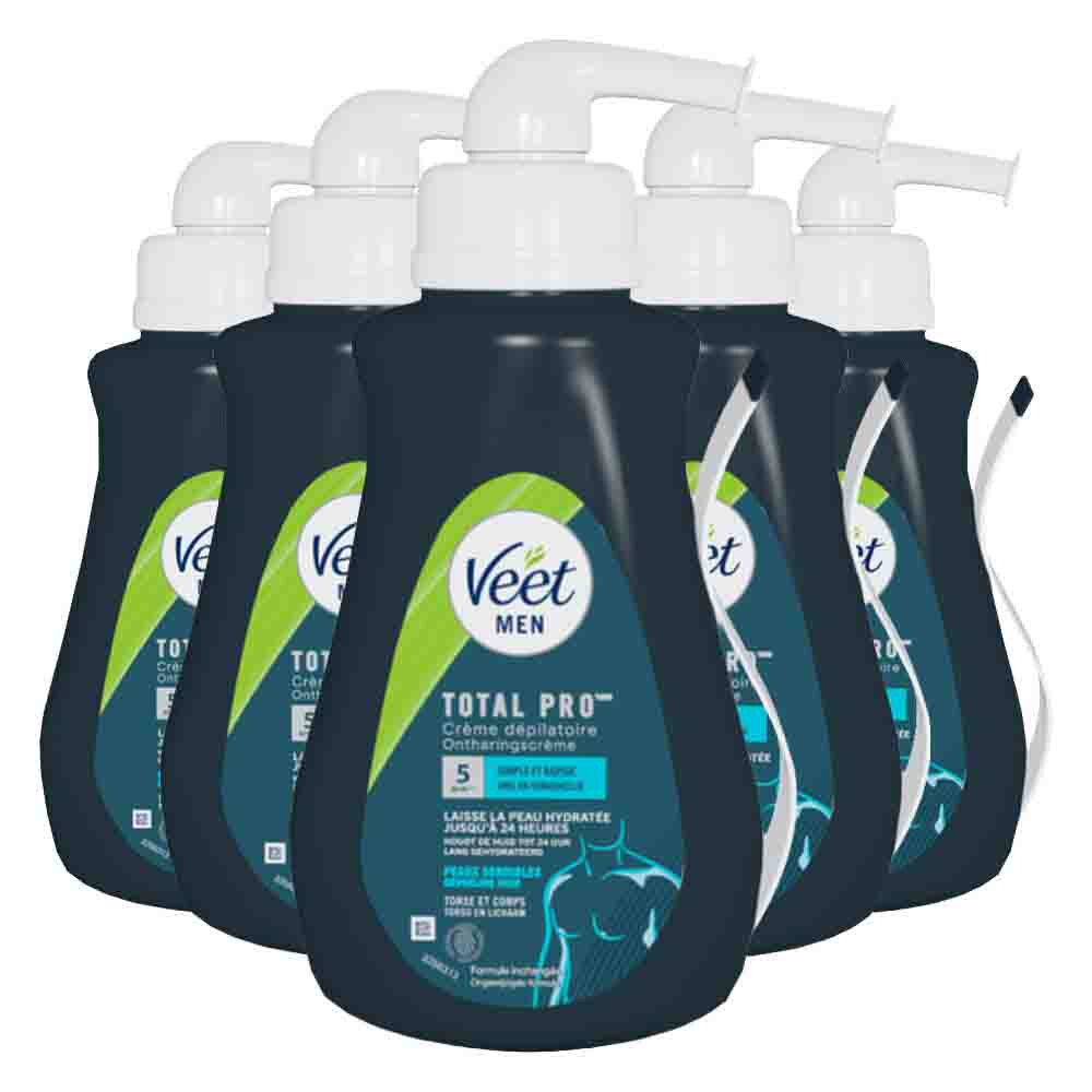 5x Veet Ontharingscreme Man Gevoelige Huid 400 ml