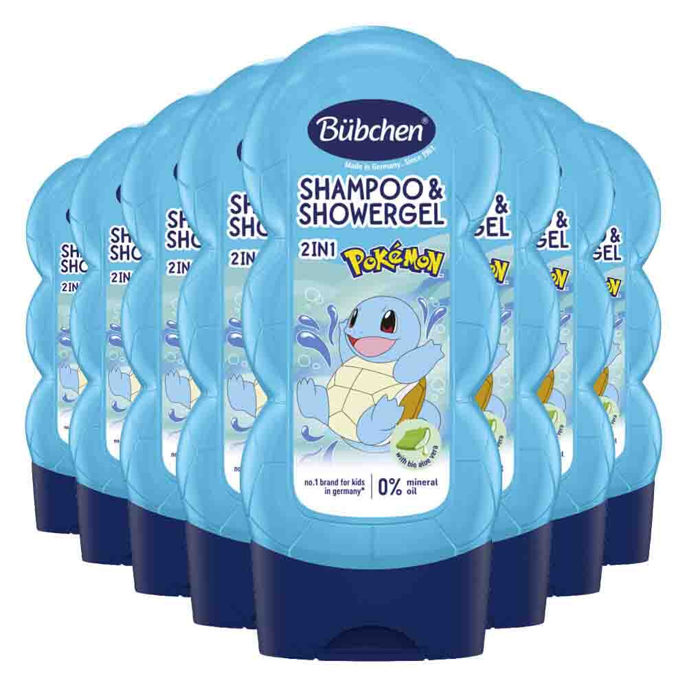 8x Bübchen 2in1 Shampoo & Douchegel Squirtle 230 ml