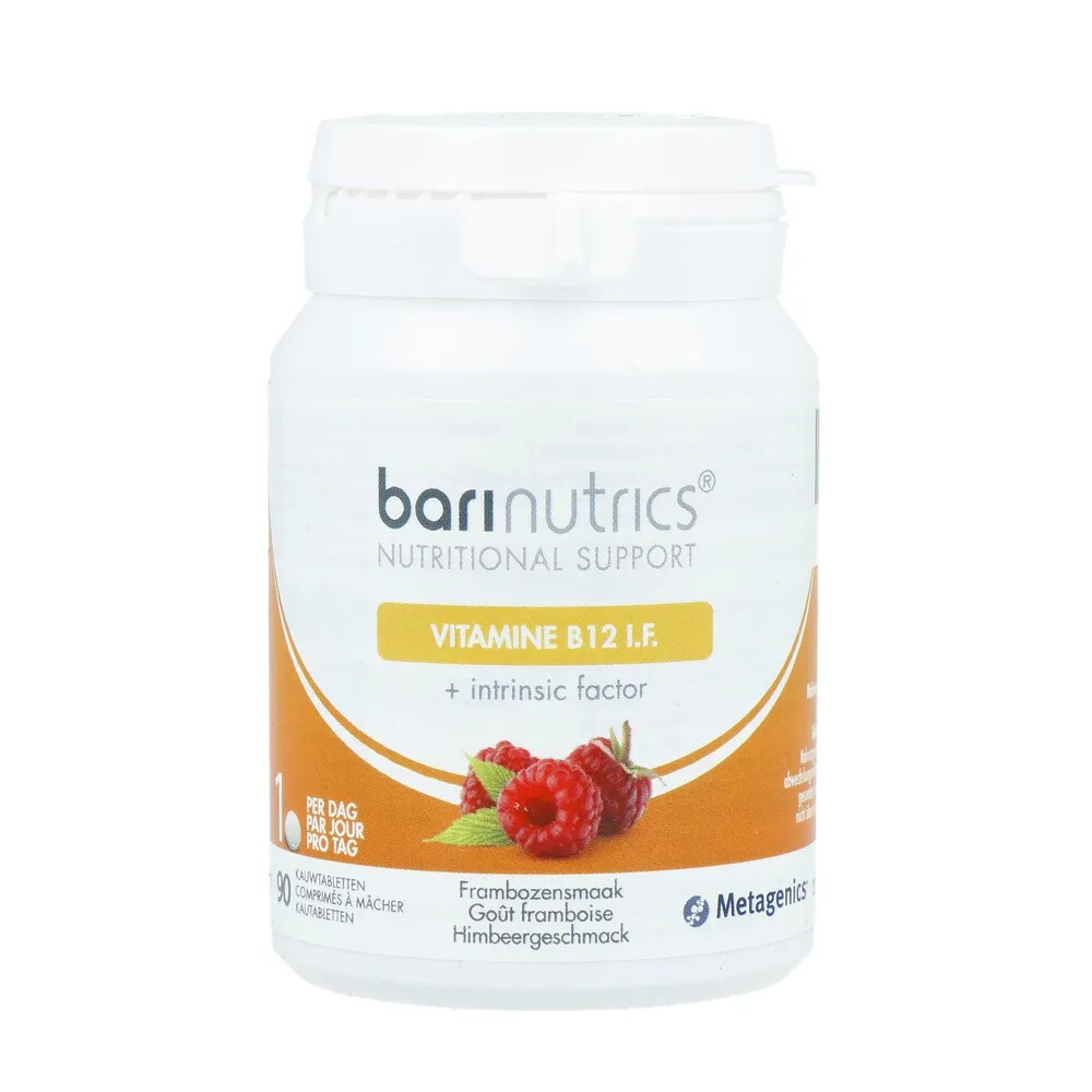 Metagenics Barinutrics B12 I.F. Framboos 90 kauwtabletten