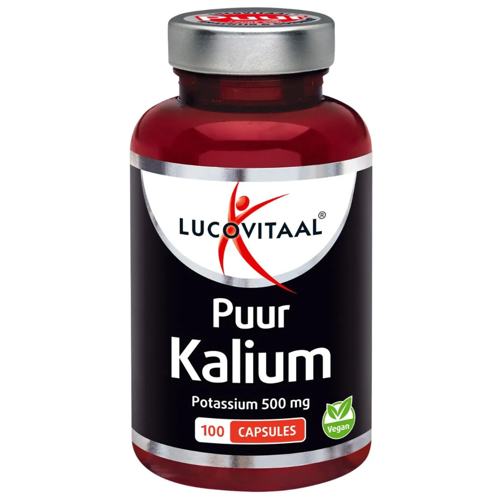 2+3 gratis: Lucovitaal Kalium Potassium Puur 500mg 100 capsules