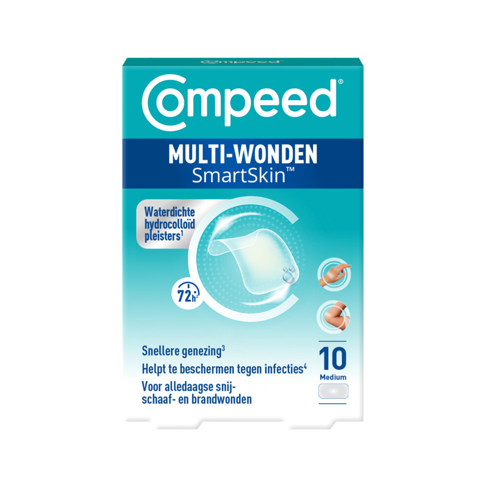 Compeed SmartSkin™ Multi-wondpleisters Medium 10 - 10 stuks