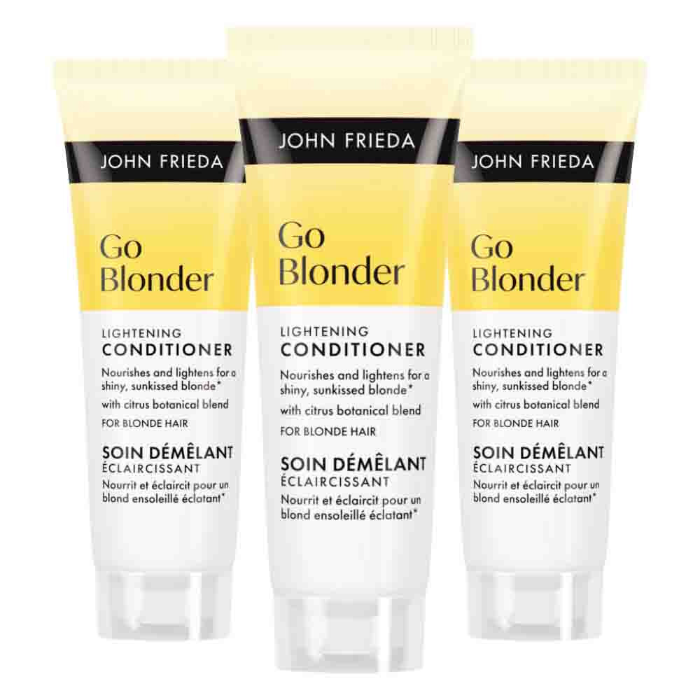 3x John Frieda Go Blonder Conditioner 75 ml