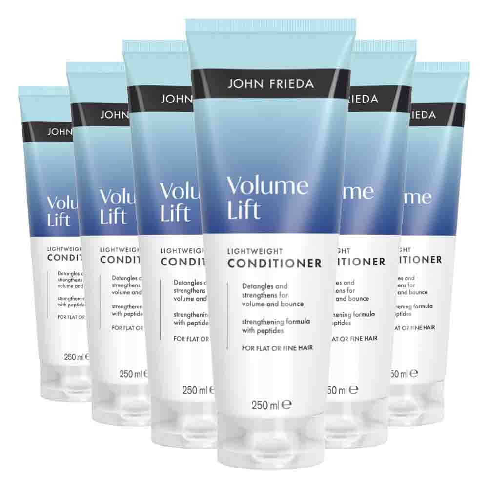 6x John Frieda Volume Lift Lightweight Conditioner 250 ml