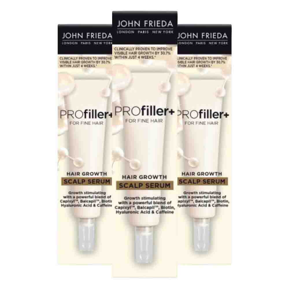 3x John Frieda PROfiller+ Thickening Scalp Serum 50 ml