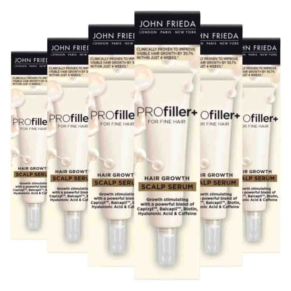 6x John Frieda PROfiller+ Thickening Scalp Serum 50 ml
