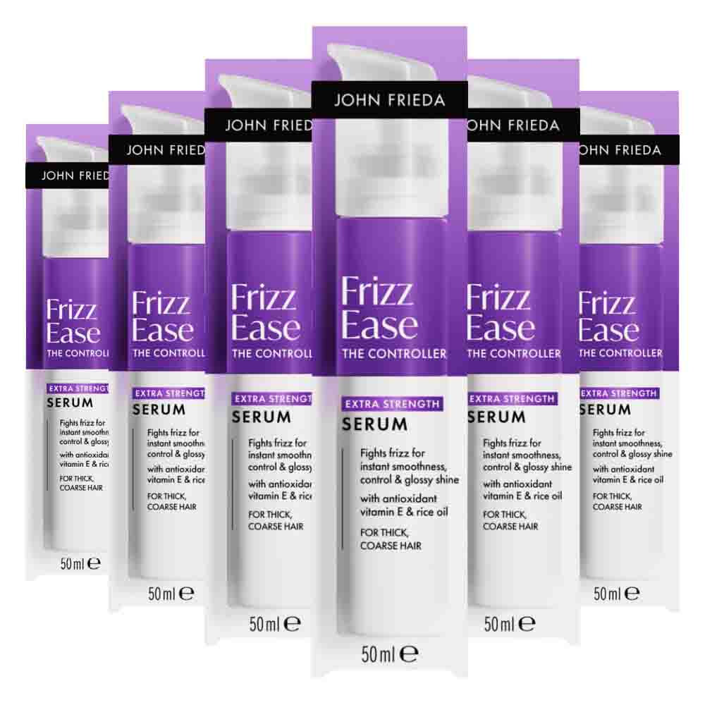 6x John Frieda Frizz Ease Extra Strength Serum 50 ml