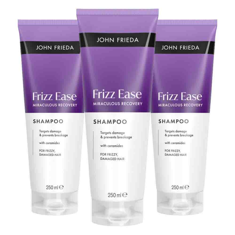 3x John Frieda Frizz Ease Shampoo 250 ml